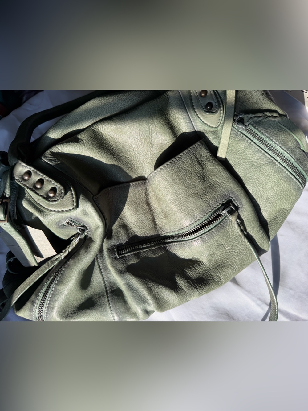 Free People Emerson tote in secret sage - Picture 6 of 10